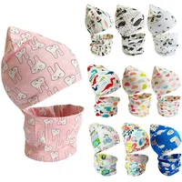 2pcs Cartoon Kids Scarf Hat Sets Girl Baby Hat Autumn Winter Baby Hat for Boys Newborn Infant Children Beanies Cap Scarf 1
