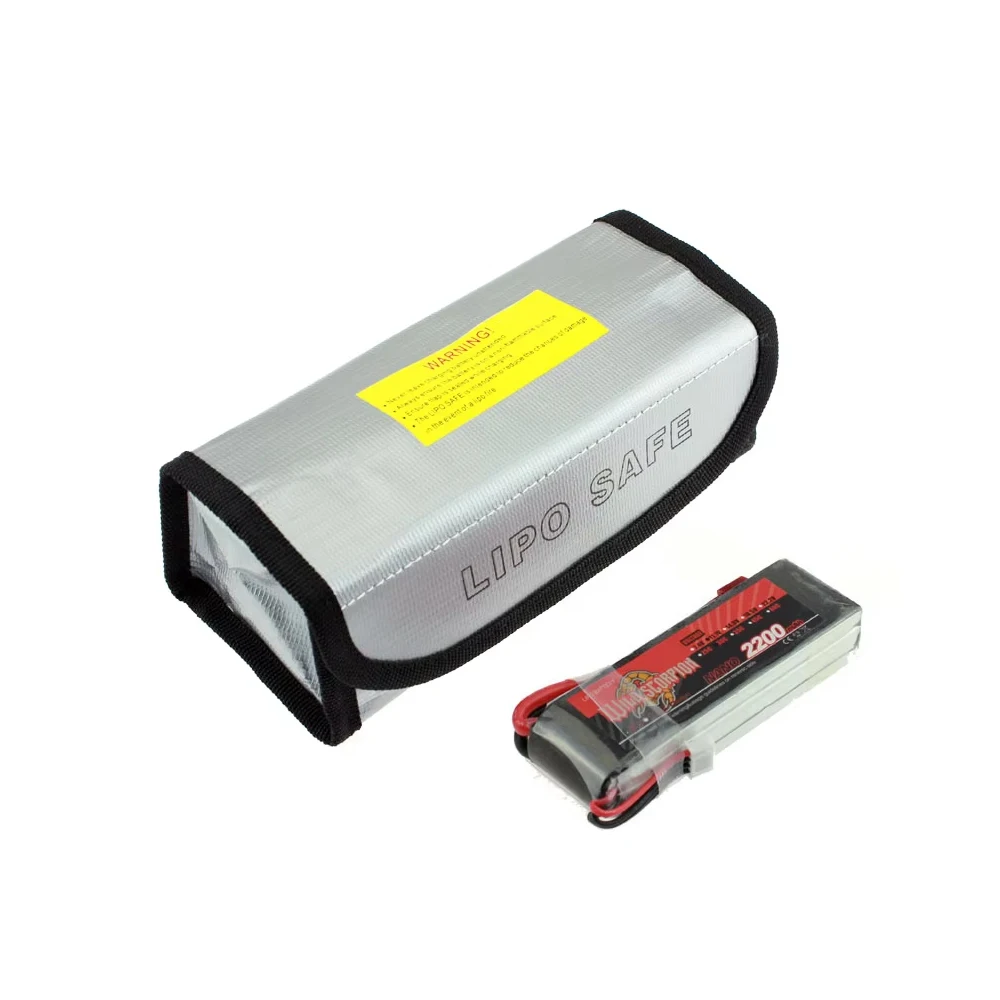 Sac anti-explosion LiPo 185x75x60mm pour charge batterie modèle réduit