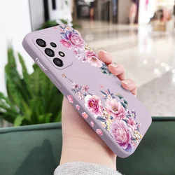 Luxurious Satin Brocade Phone Case - Elegant and Durable Protection for Samsung A72 (Light Purple)