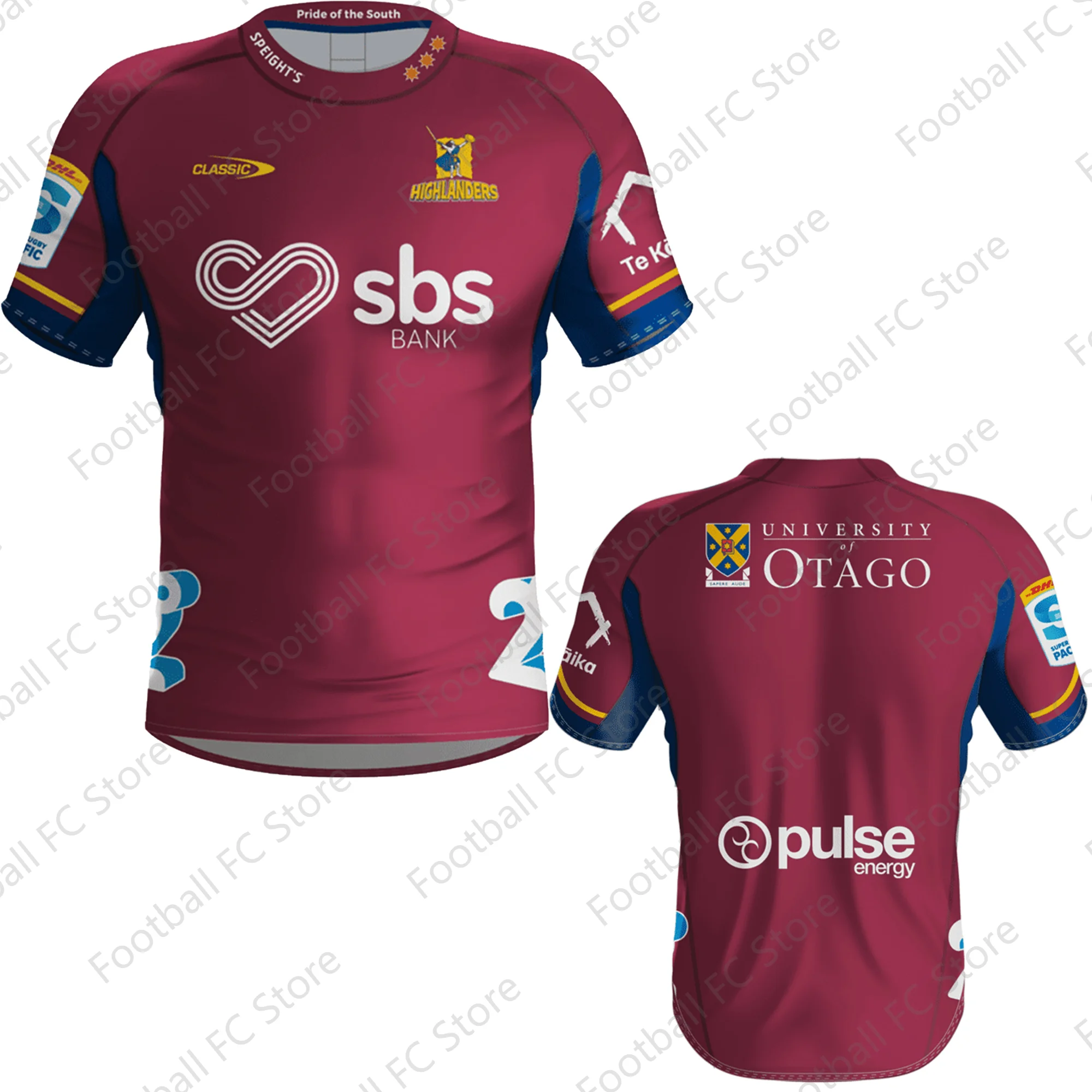 thumbnail image 1 of Nueva llegada, camiseta de local juvenil de Super Rugby Highlanders de verano 2024, camiseta de rugby, camiseta de entrenamiento, uniforme para niños de los Chiefs para adultos y niños, 1 of 5