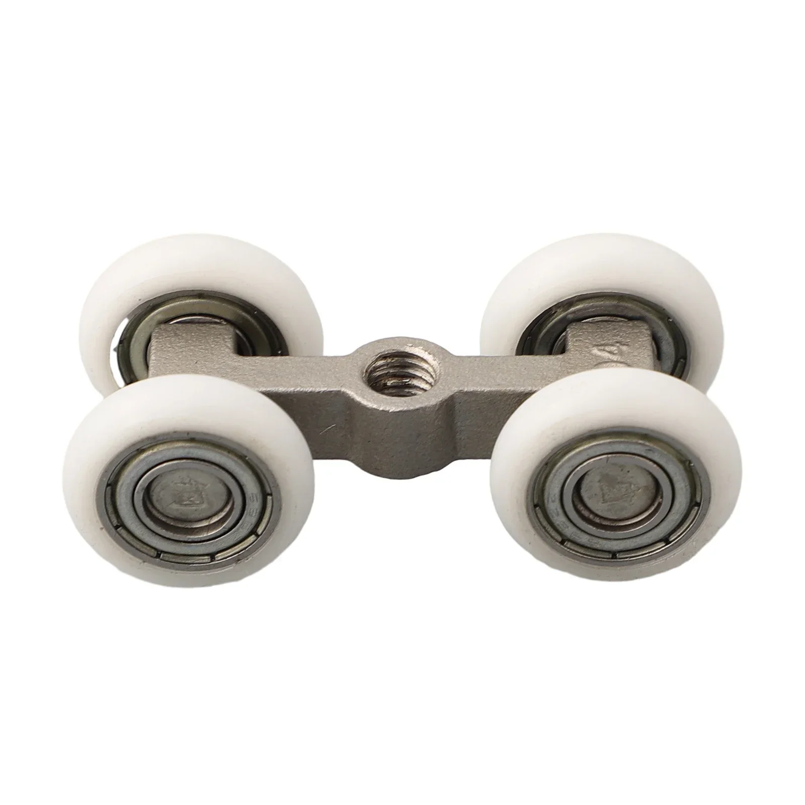 Sliding Door Roller Hardware 4 Wheels Bathroom Sliding Door Hanging Wheels Rail Track Pulley