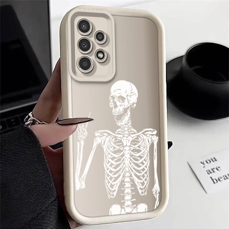 Skull Silicone Phone Case – Durable and Stylish Protective Cover