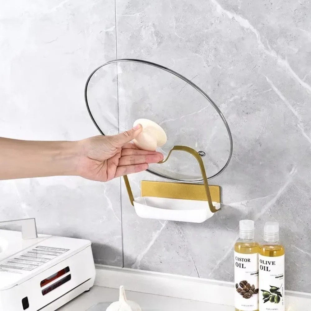 Drain Pot Cover Bracket No Drilling Wall Cutting Board Storage Rack New Convenient Household Storage Kitchen Rack