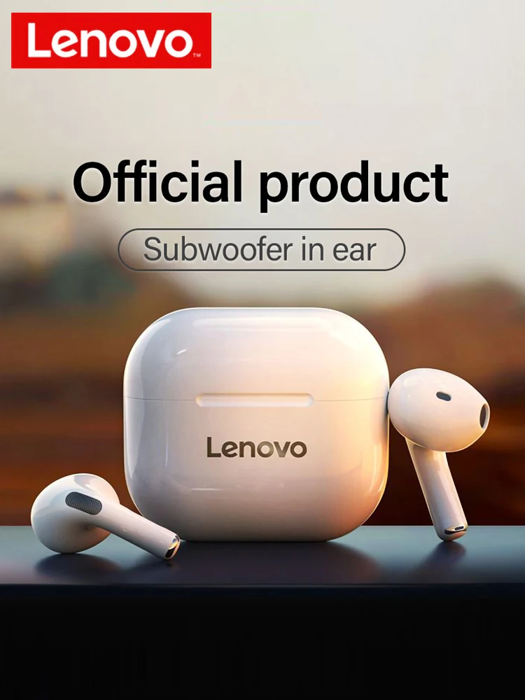 Lenovo LP40 Wireless Headphone TWS Bluetooth 5.0 Earphones Dual Stereo Noise Reduction Bass Headset Touch Control Earbuds 300mAH