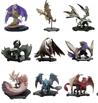 Genuine Scale Model Monster Hunter Rise of Dawn Series Male VALSTRAX Rathalos Nargacuga Velkhana Action Figure Toys