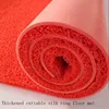 Large Red Silk Ring Thickened Carpet Floor Mat Welcome Door Mat Custom Cut Waterproof Non-slip Foot Mat PVC Washroom Floor Mat 1