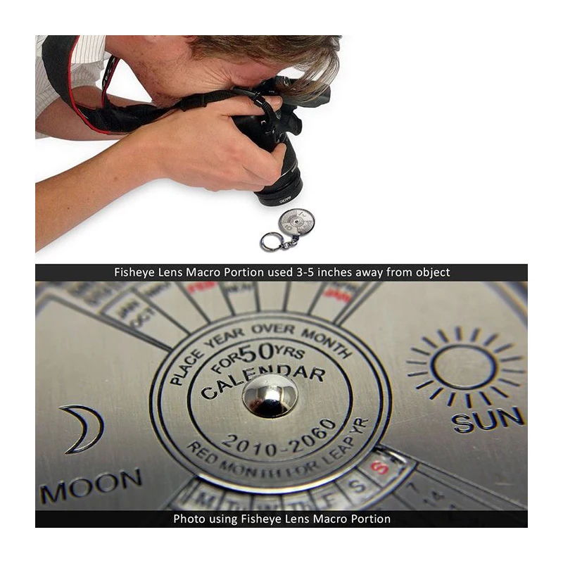 Fisheye Wide Angle Lens+Macro lens 58mm 0.35x  for 58mm Canon 70D 60D 7D 6D 700D