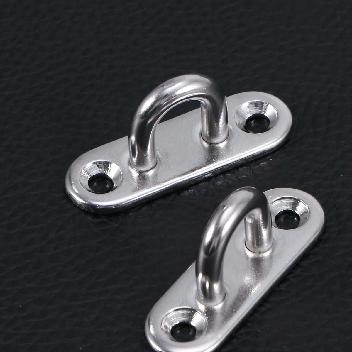 Set of 4 Heavy-Duty Stainless Steel U-Shaped Mounting Hooks with Screws