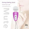 Portable Mini Massage Tiny Stress Relief Electronic Key-Chain Ring Full Body Massager Bath Accessories vibrate Color random 3
