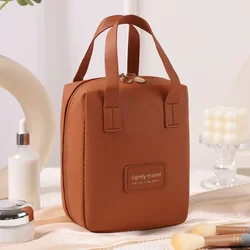 Deluxe Portable Makeup and Toiletry Organizer with Ample Storage Capacity (Brown)