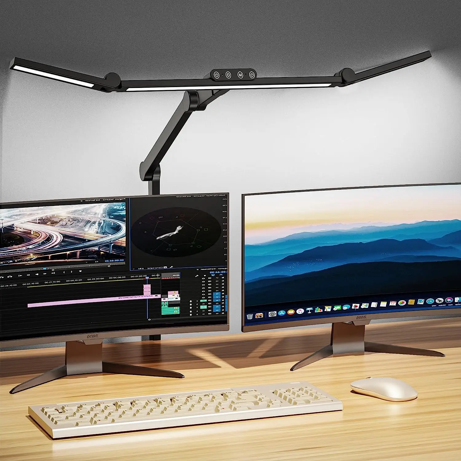 Lampada Da Scrivania LED Dimmerabile 24W - Con Morsetto, 5 Temperature Colore E 5 Luminosità - Foto 9