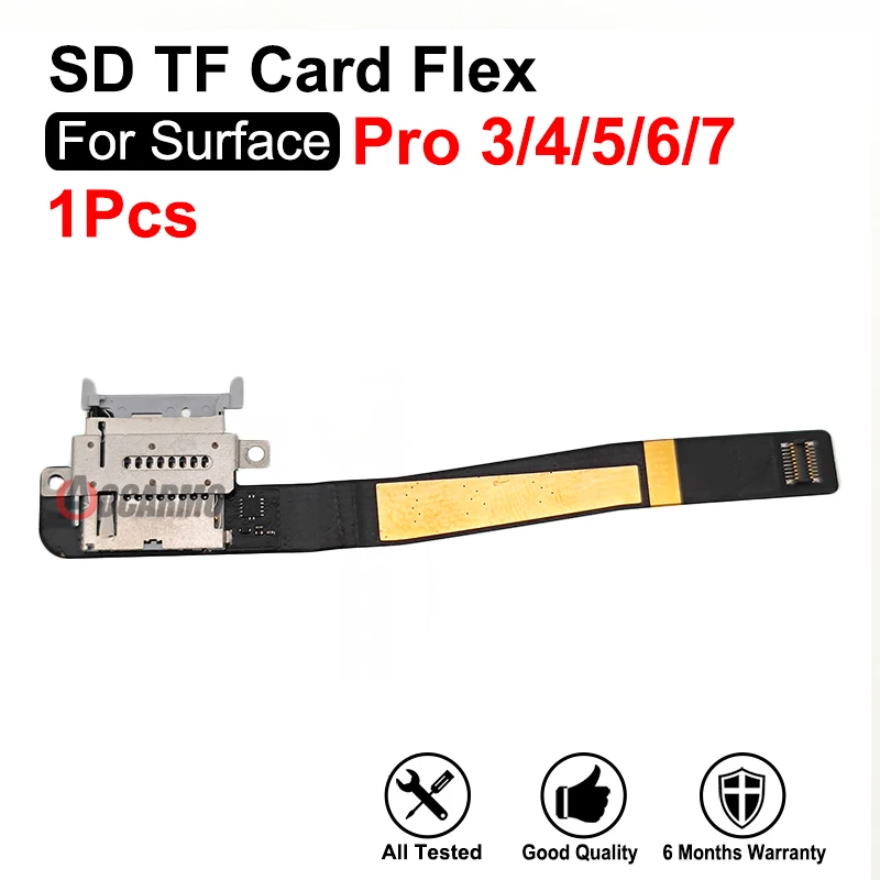 Originale Per Microsoft Surface Pro 3 4 5 6 7 Pro4 1724 Pro5 Pro6 1796 Pro7 Microsd Tf Card Flex Cable Repair Parti Di Ricambio