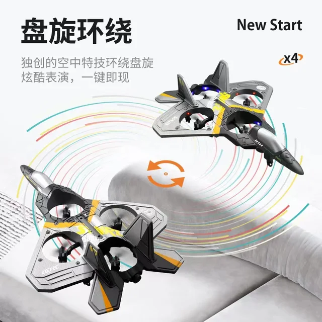 2022 V17 Remote Control Aircraft fighter aircraft model glider foam drone children primary Airplane RC Toy Gift 3
