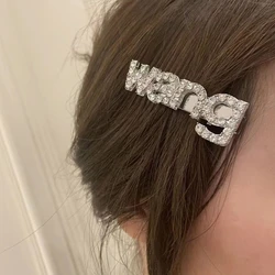 Elegant  Wang Letter Shape Hairpin for Woman Cute Sweet Girly Charm Hair Clip Aesthetics Y2k Hair Accessories