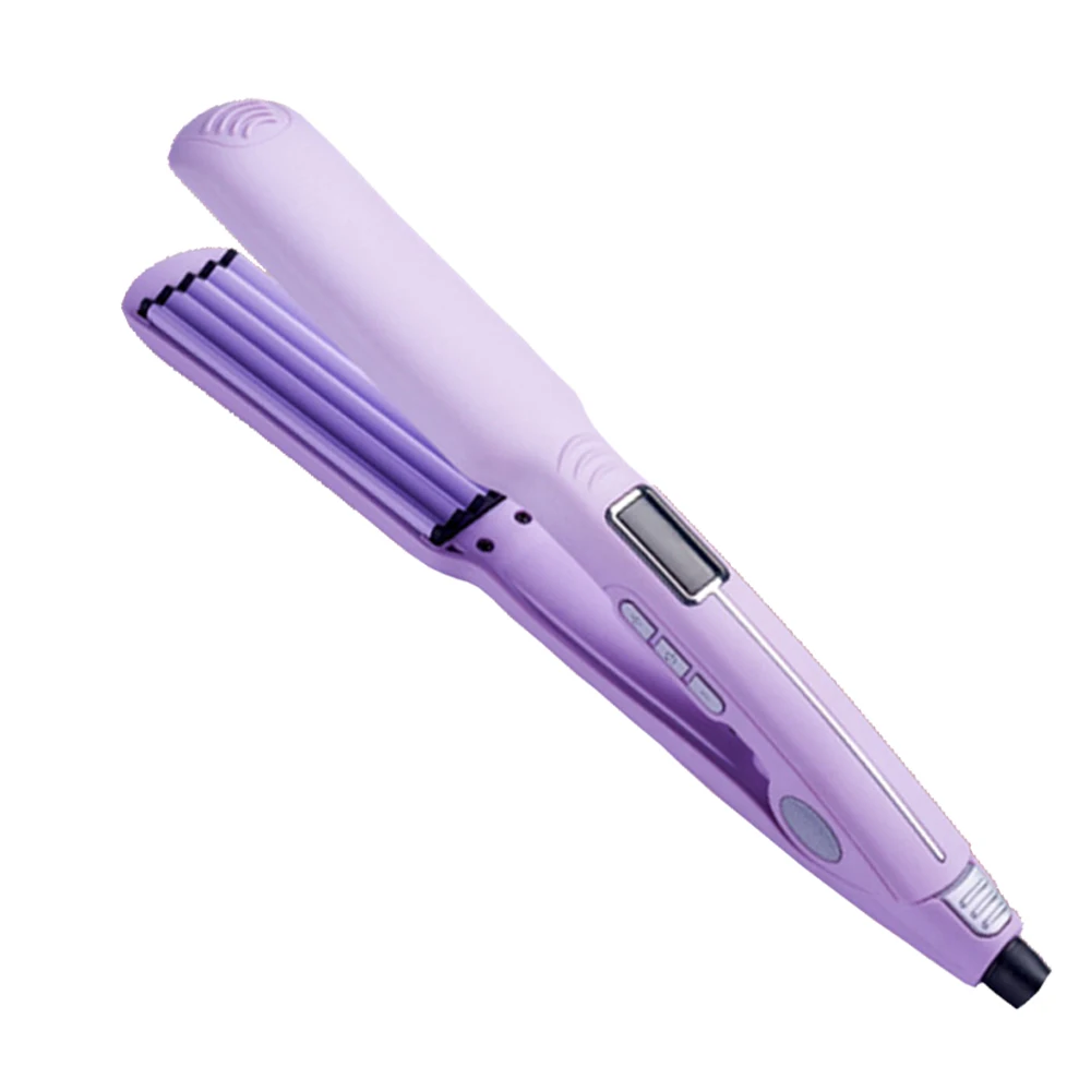 

Negative Ion Perm Fluffy Hair Curler Ceramic Curling Irons Flat Iron Straightener with LCD Display Salon Hair Styling Tools