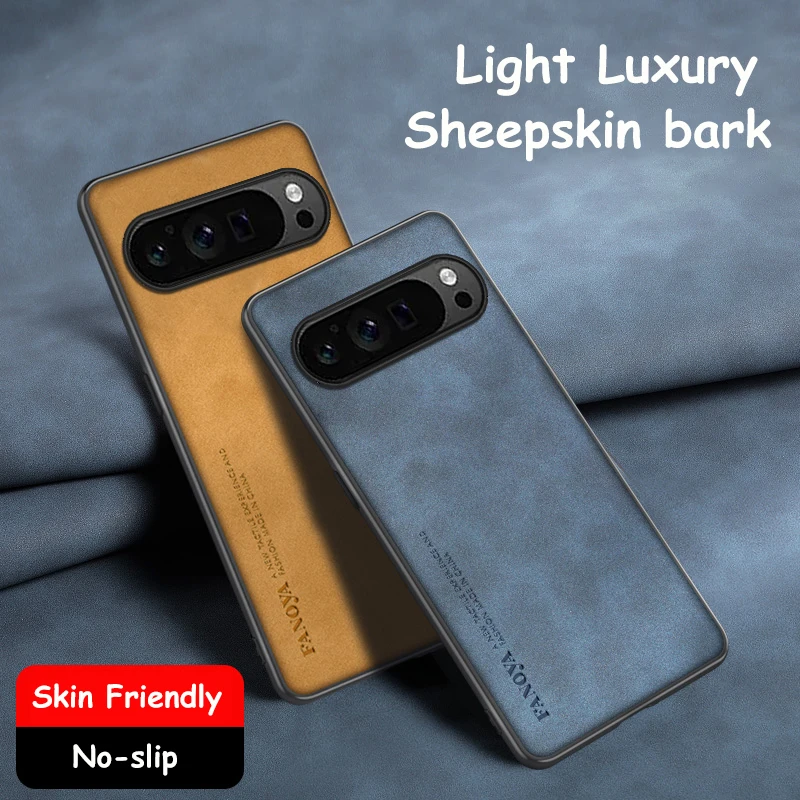 για το Google Pixel 9 8 8A 7 7A 6 6A Pro Phone Case PU Δερμάτινο κάλυμμα από δέρμα προβάτου, ματ, μαλακό κέλυφος, αντιολισθητικό υπόβαθρο_voghion.com
