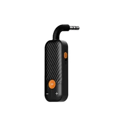 Wireless HiFi Stereo Bluetooth Audio Adapter with Mic and 3.5mm AUX - No plug (Black)