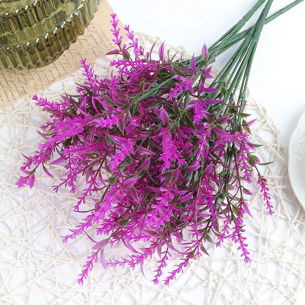 Artificial Lavender Bouquet - 35cm Decorative Floral Arrangement