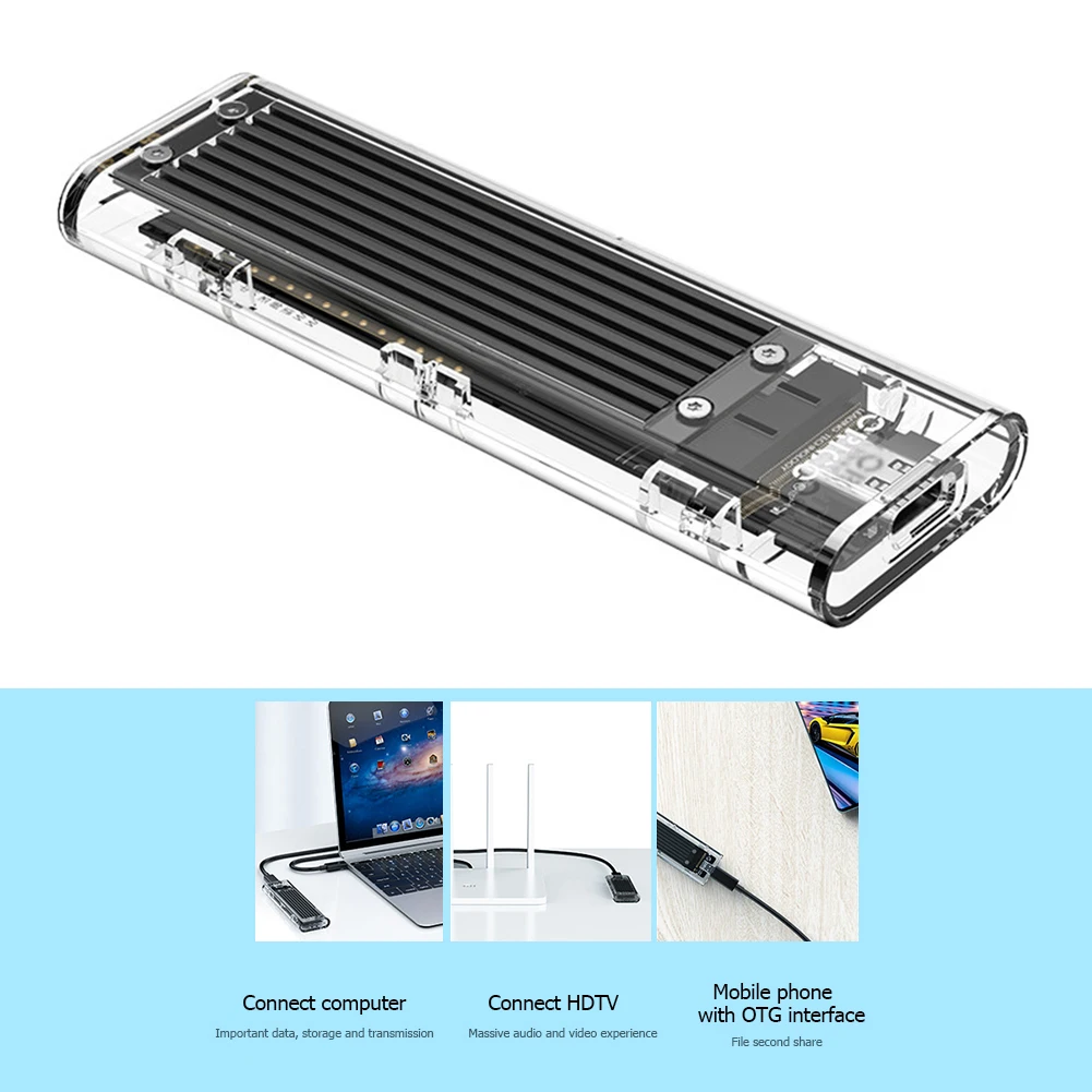 ORICO TCM2F-C3 NGFF to TYPE-C M.2 SSD 박스 솔리드 스테이트 드라이브 하드 드라이브 디스크 케이스