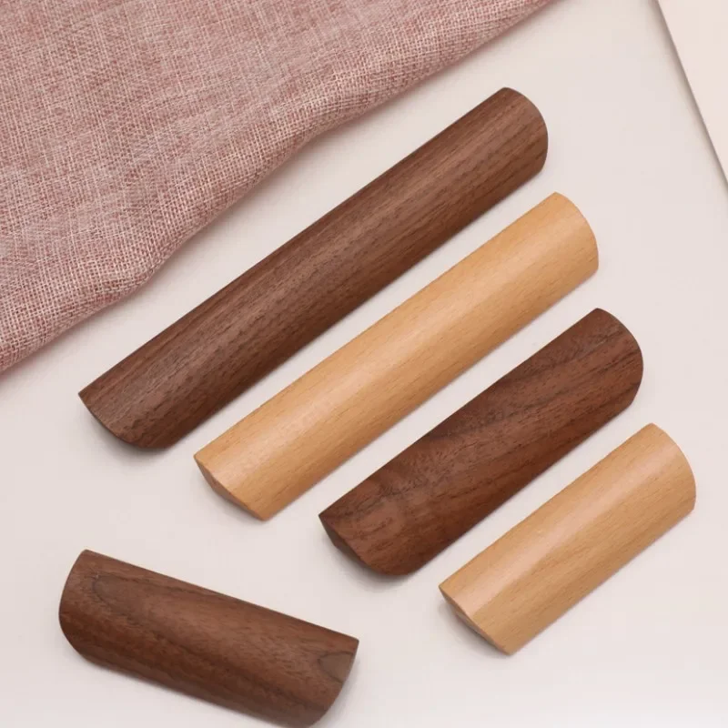 Natural Beech Wood Cabinet and Drawer Handles