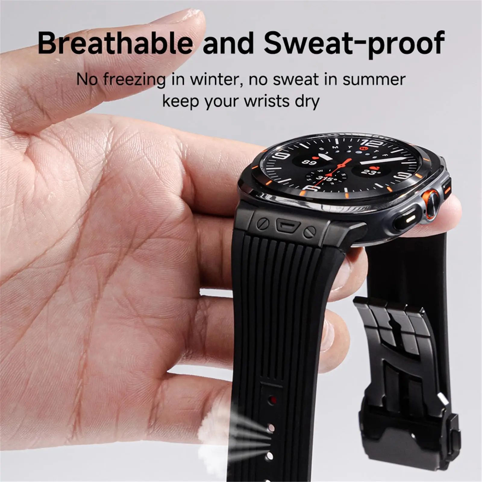 Luxury Men's Stainless Steel Band for Galaxy Watch Ultra 47mm