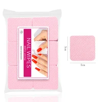 300pcs Cotton Gel Nail Polish Remover Wipes Nail Cleaning Pads Non Woven Lint-Free Nail Pads For Beauty Salon Nail Art Tool 5