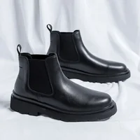 Men's Brogue Leather Shoes Business Casual Style Rubber Sole Adult Footwear Comfortable Breathable Leather Upper