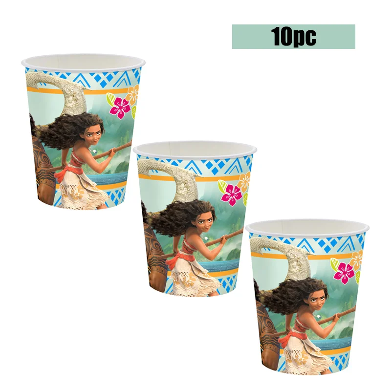 Moana Birthday Party Supplies Paper Plates Napkins Cups Tablecloth Balloon For Disney
