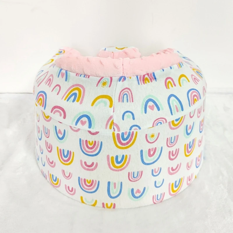 Comfortable Baby Floor Seats Cover in Rainbow Designing 0-2 Year Boys and Girls Chair Sleeve for Bumbo Baby Safety Seats