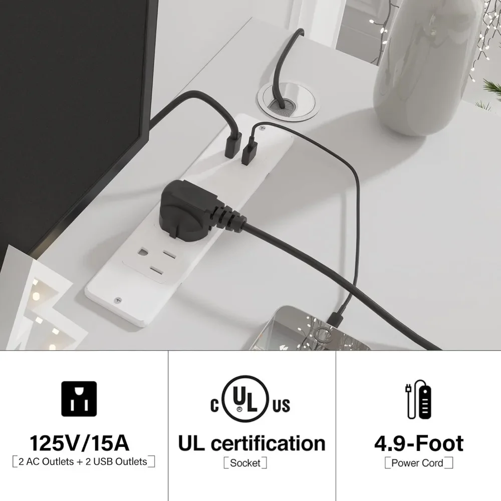 New2025-Floating TV Stand with Led Lights, 71 inch Wall Mounted TV Shelf with Power Outlet, Modern Entertainment Center Media Co