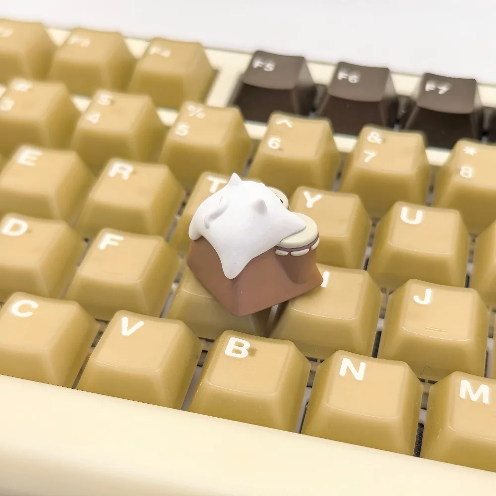 Bongo Cat Artisan Keycap Custom Cute Resin Keyboard Cap
