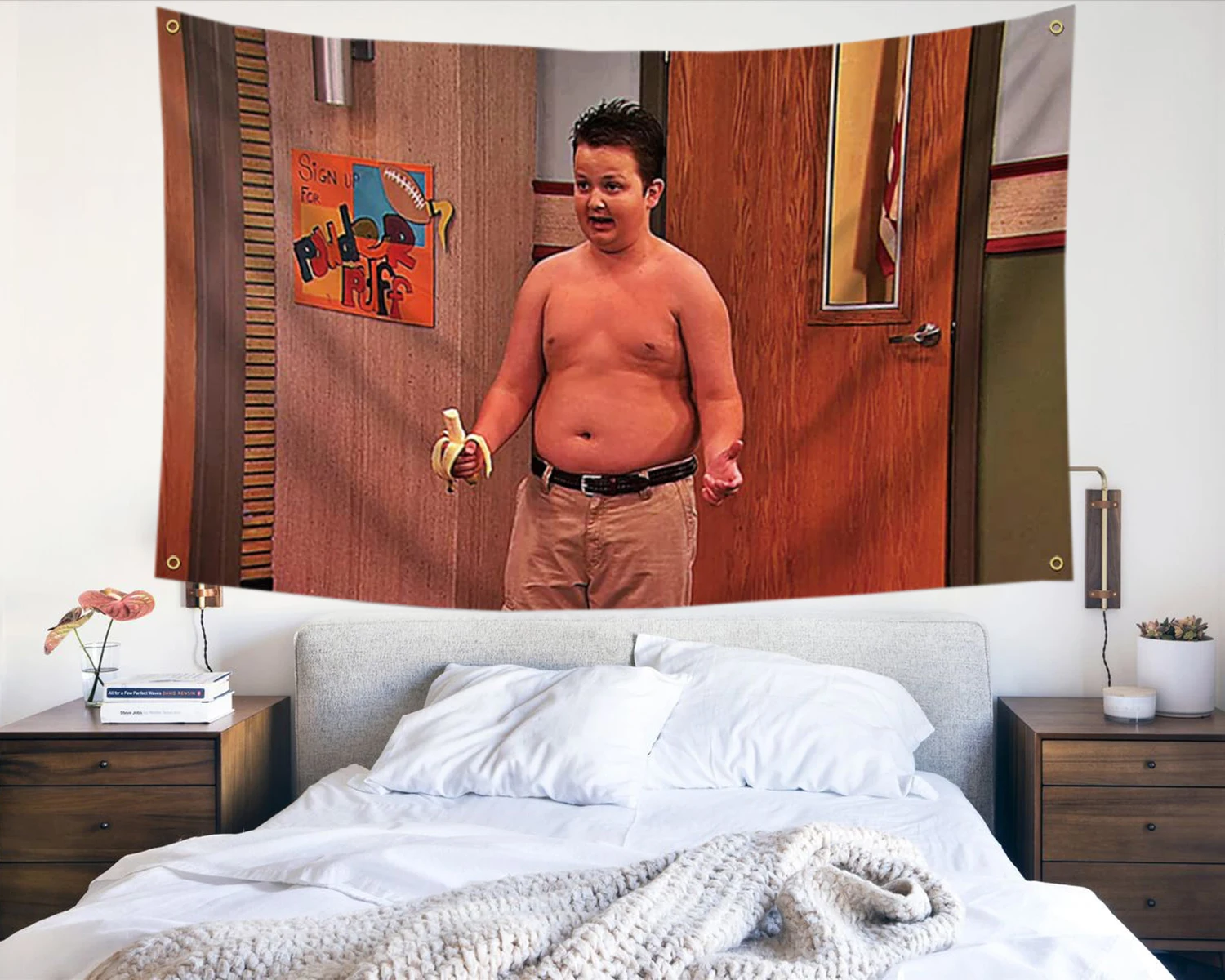 Gibby iCarly Flag Tapestry Wall Decor Funny Poster Banner Vivid