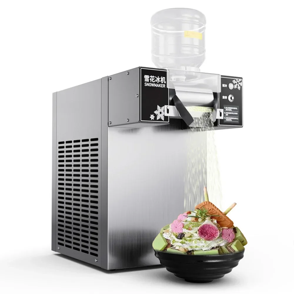 200Kg 24Hours Big Clear Crystal High Efficient Portable Snow Ice Machine for Commercial Snow Ice Cream Machine