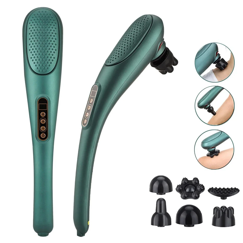 

15 Modes Wireless Rechargeable Massage Hammer Infrared Heating Vibration Meridian Health Relieve Fatigue Stiff Shoulders