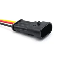 5/20/100 Sets HID 1/2/3/4/5/6 Pin Waterproof Auto Connector Kit with 15CM 18AWG Wire for Car/Truck Harness Wiring 5
