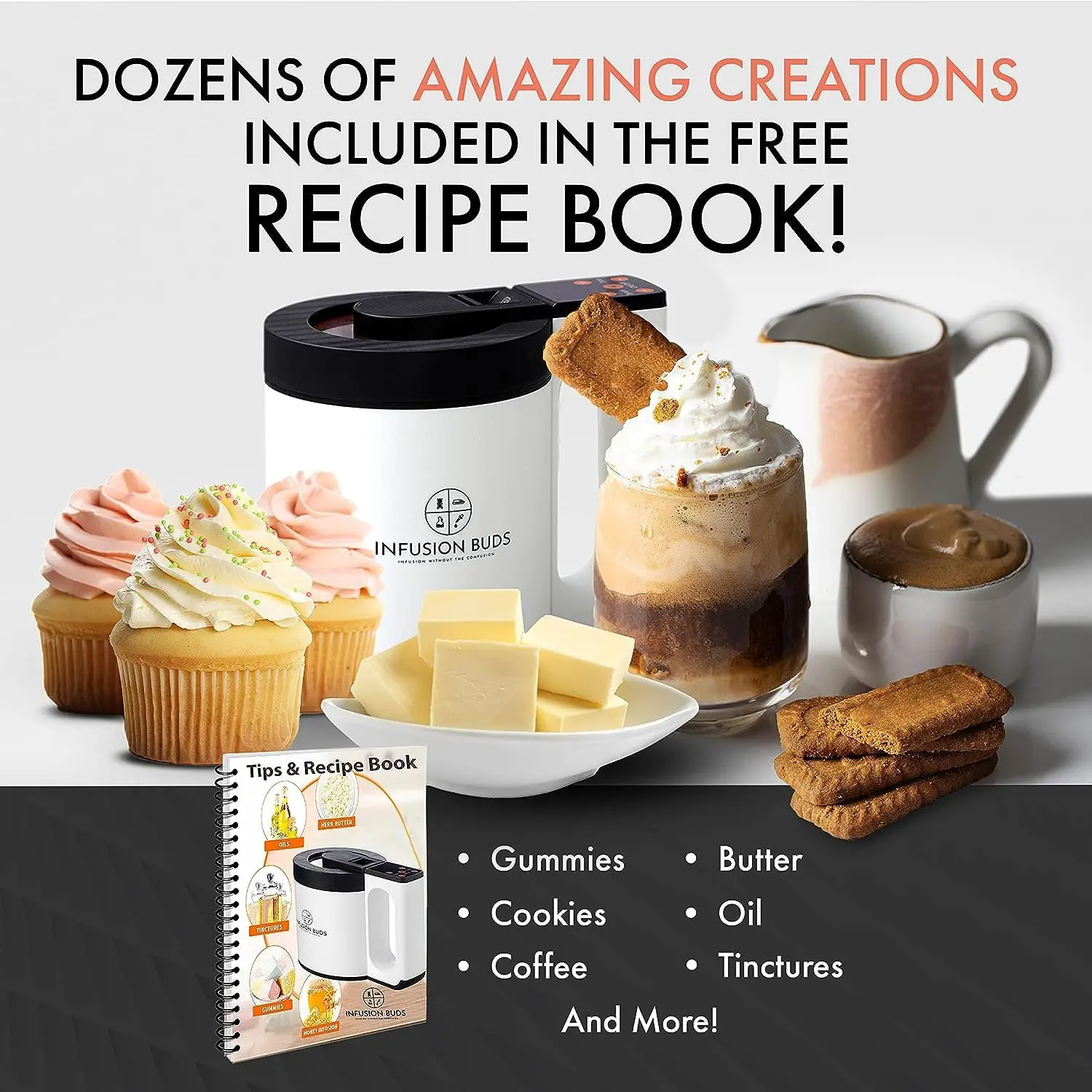 Magic Butter Maker Machine & Oil Infuser Machine -Compact Design Includes Herbal Recipe