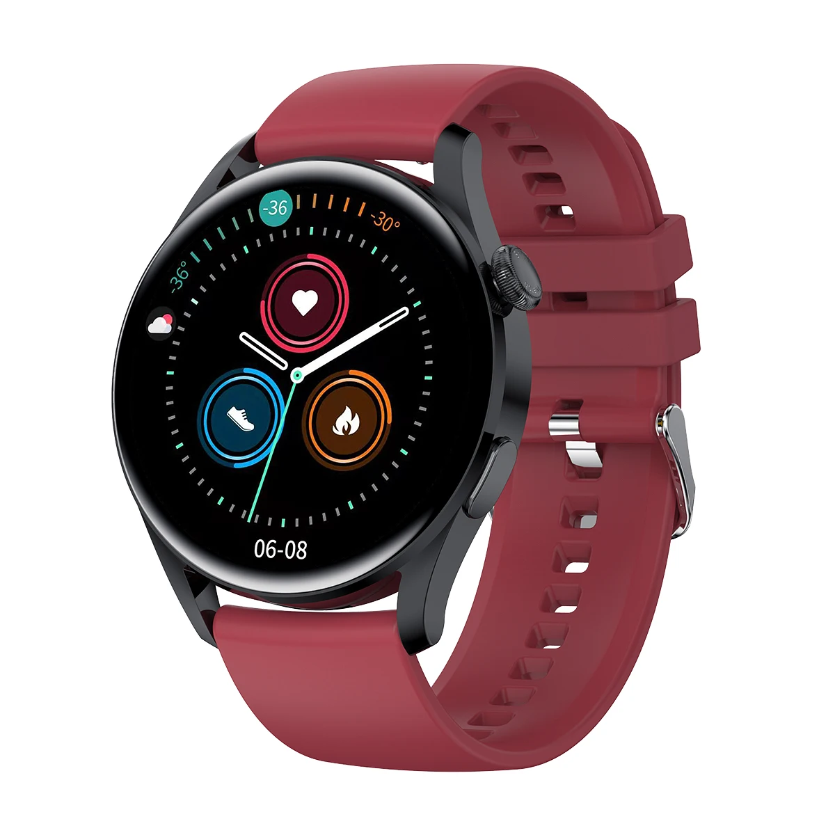 2022 Body temperature Bluetooth-compatibl calling Music control Heart rate Blood pressure  A variety of sports mode Smart watch 