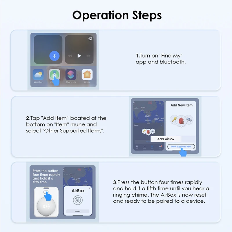Gps Locator Anti Lost Tracker Anti Lose Tracker Item Locator Anti Lost Locator Key Chain Locator Find My Locator Mini GPS Tracker Apple Positioning Anti-lost Device For itag Compatible for Apple Find My For iPhone 13 14 Pro