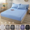 Bed Flat Sheet for Double Bed Plain Solid Color Top Sheets Single/Queen/King Flat Bedsheets Soft Home Bed Linen Sheets 90x200cm 1