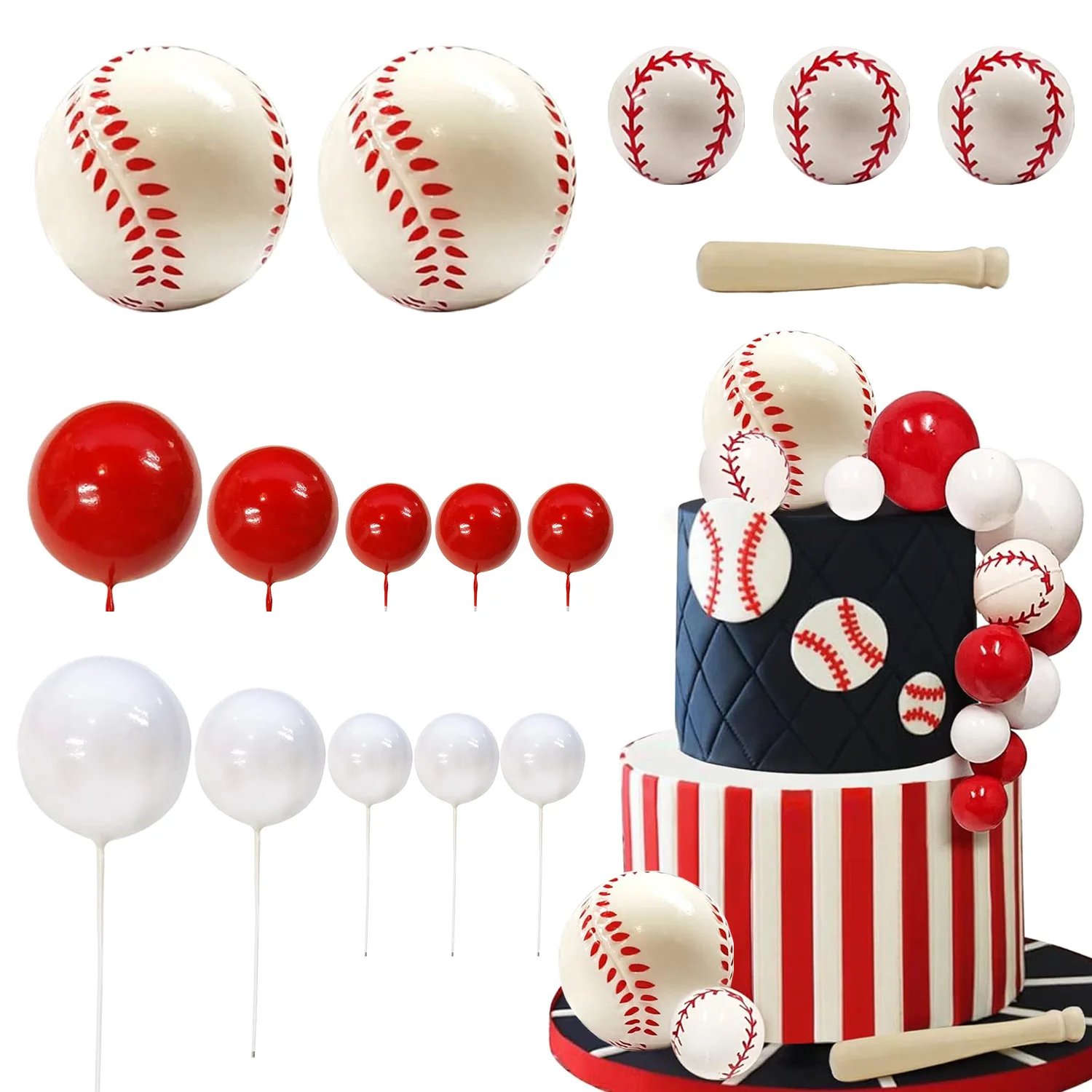 野球⚾️ケーキトッパー ゼクシィ展示* ケーキトッパー 野球 ウェディング 結婚式