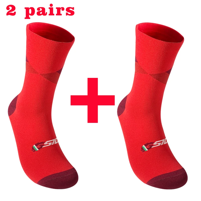 Acheter Chaussettes de cyclisme respirantes absorbant la sueur pour hommes et femmes, chaussettes de Sport en plein air
