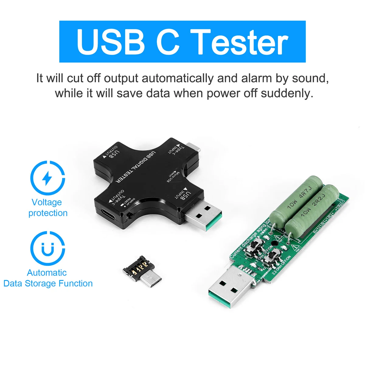 Рисунок 5 - USB C тестер, 2 в 1 USB тестер