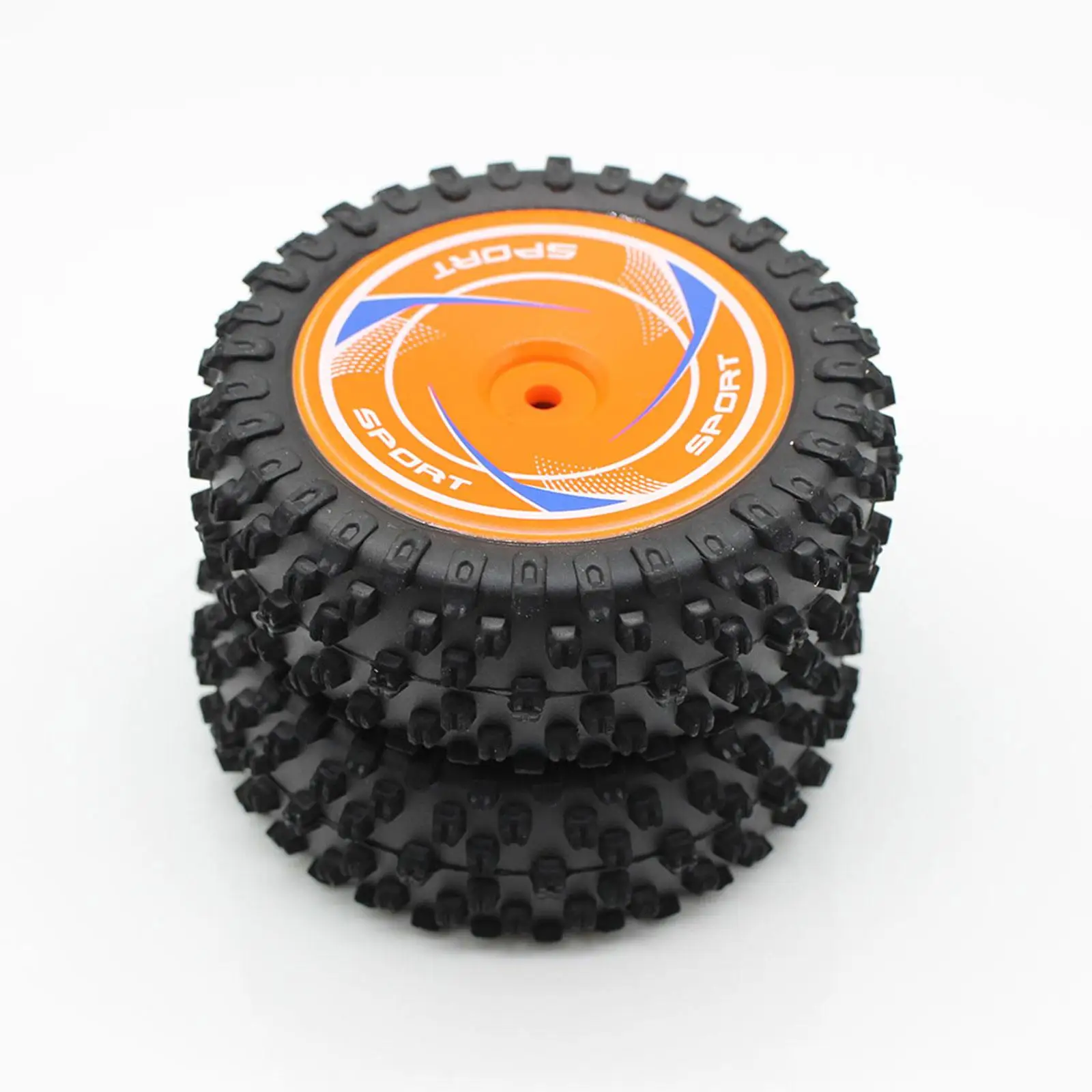 

2x 1:12 Scale Front Wheel Tyre Upgrade Parts Wheel Tires Rubber Tires for Wltoys 124010 Model Trucks RC Hobby Car Accessories