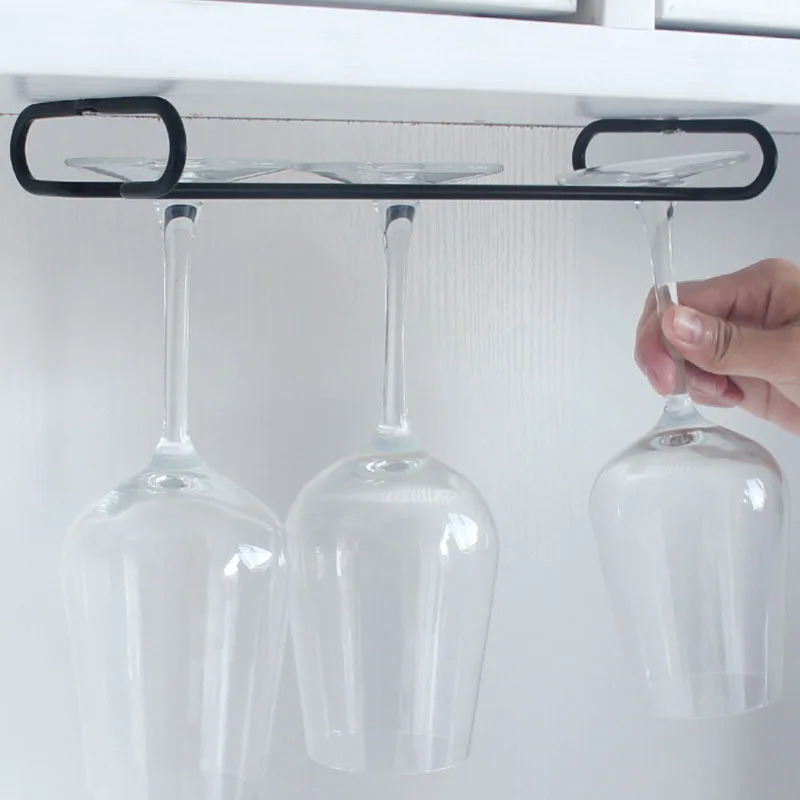 Stainless Red Wine Glass Holder Inverted Hanging Storage Rack Goblets Hanger Rack Decoration Hanging Wine Cabinet 5
