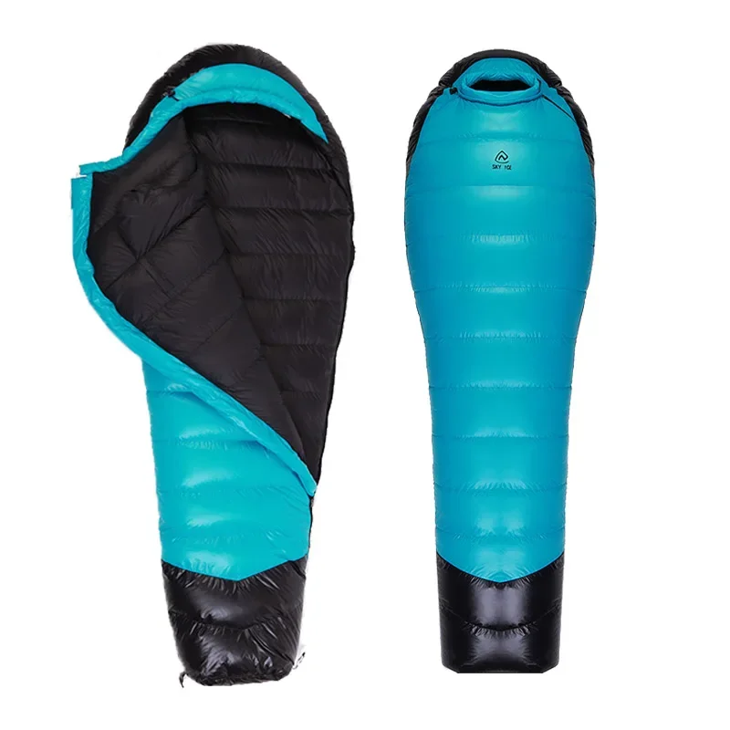 Camping Sleeping Bags 800FP Lightweight Goose Down Sleeping Bag Winter Bag Ultralight Hiking Portable