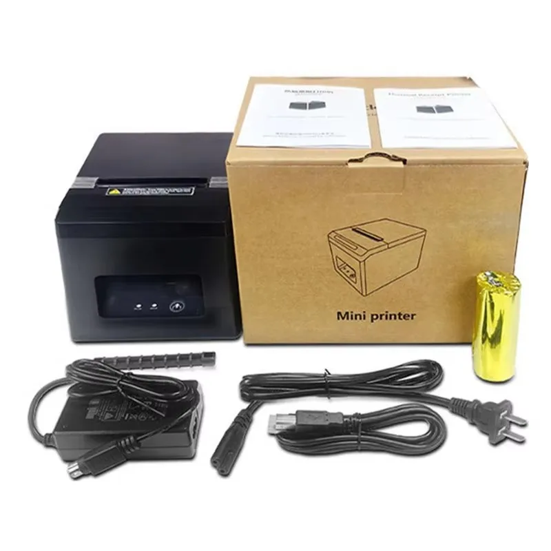 자동 절단기가 있는 POS 80mm USB 블루투스 열전사 영수증 프린터 현금 서랍 지원 안드로이드/iPhone/Windows/Mac과 호환 가능