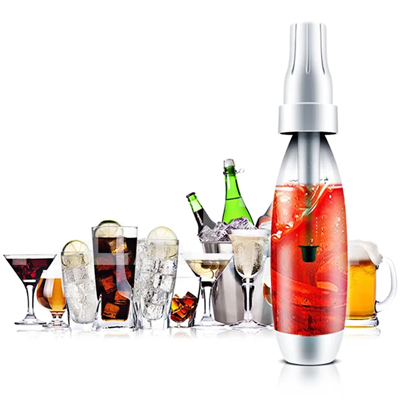 Carbonated Siphon Juice Soda Sparkling Water Maker Beverage Machine 1000ml Portable Bar Tool Bubble Drink Sodaplus Making Bottle