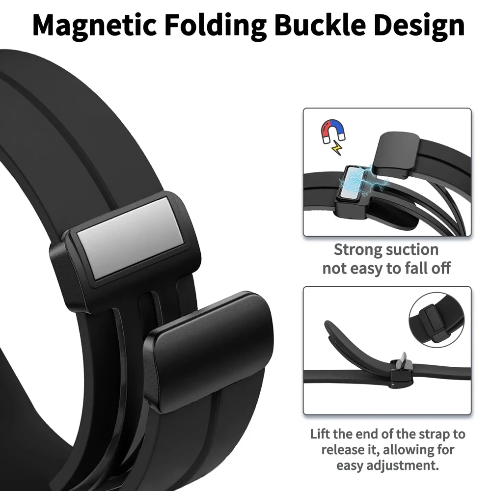 Magnetic Folding Buckle Smartwatch Strap Bracelet