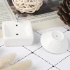 Dollhouse Bathroom Sink 1:12 Miniature Ceramic Wash Basin Bathroom Sink Model Simulation Accessory for Dollhouse White 6