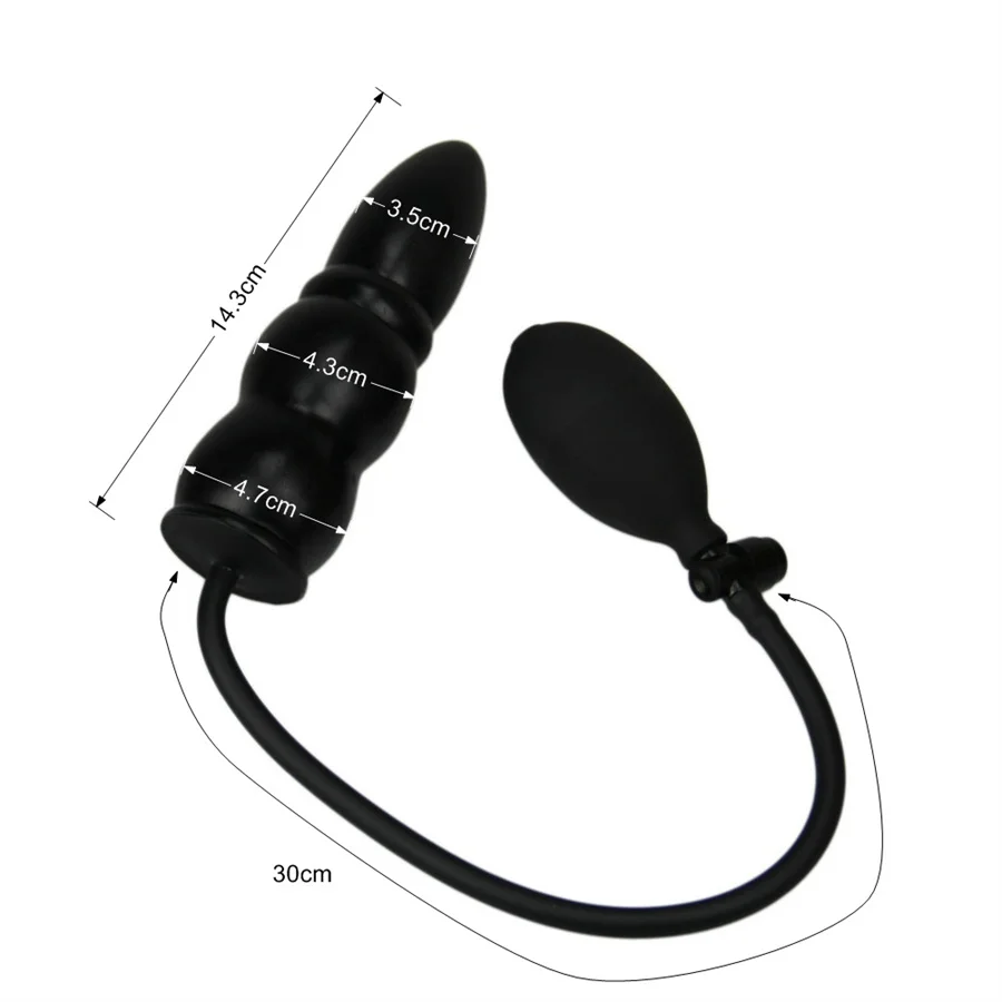 Silicone Inflatable Butt Plug Pump Anus Expander Vaginal Anal Dilator Prostate Massager Anal Plug Backyard Sex Toys For Couples